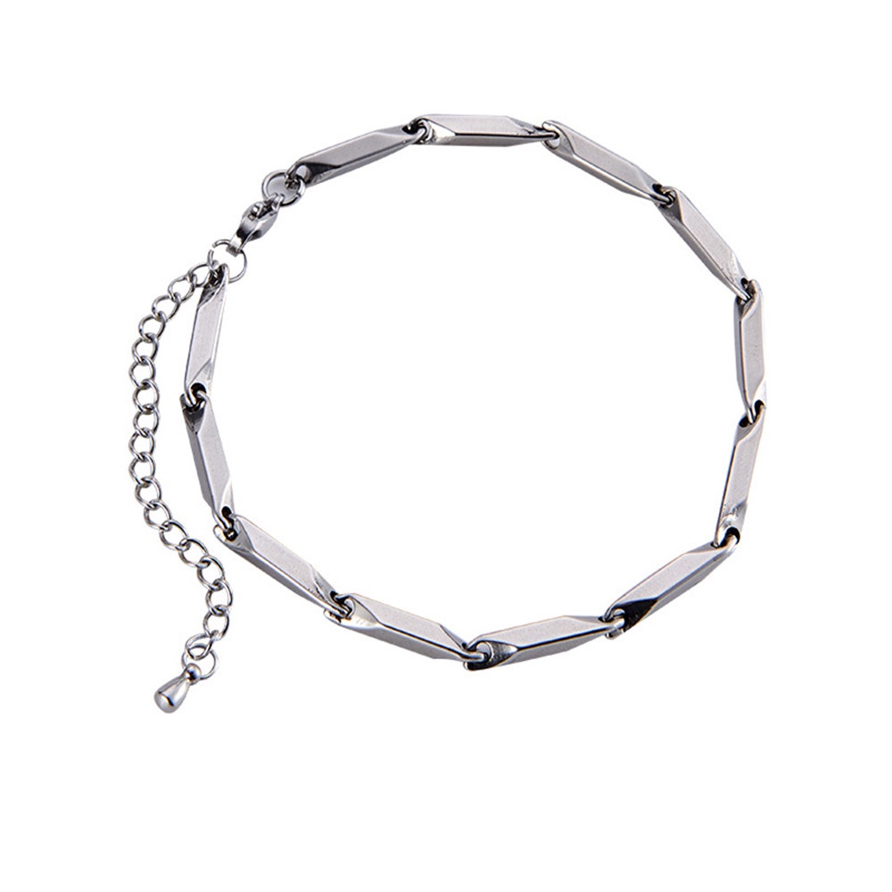 Gelang Bentuk Bambu Bahan stainless steel Gaya punk Untuk Wanita