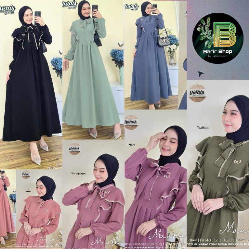 [Ready stok] Maura + Madona ori uwais maxy/ dres busui kaos