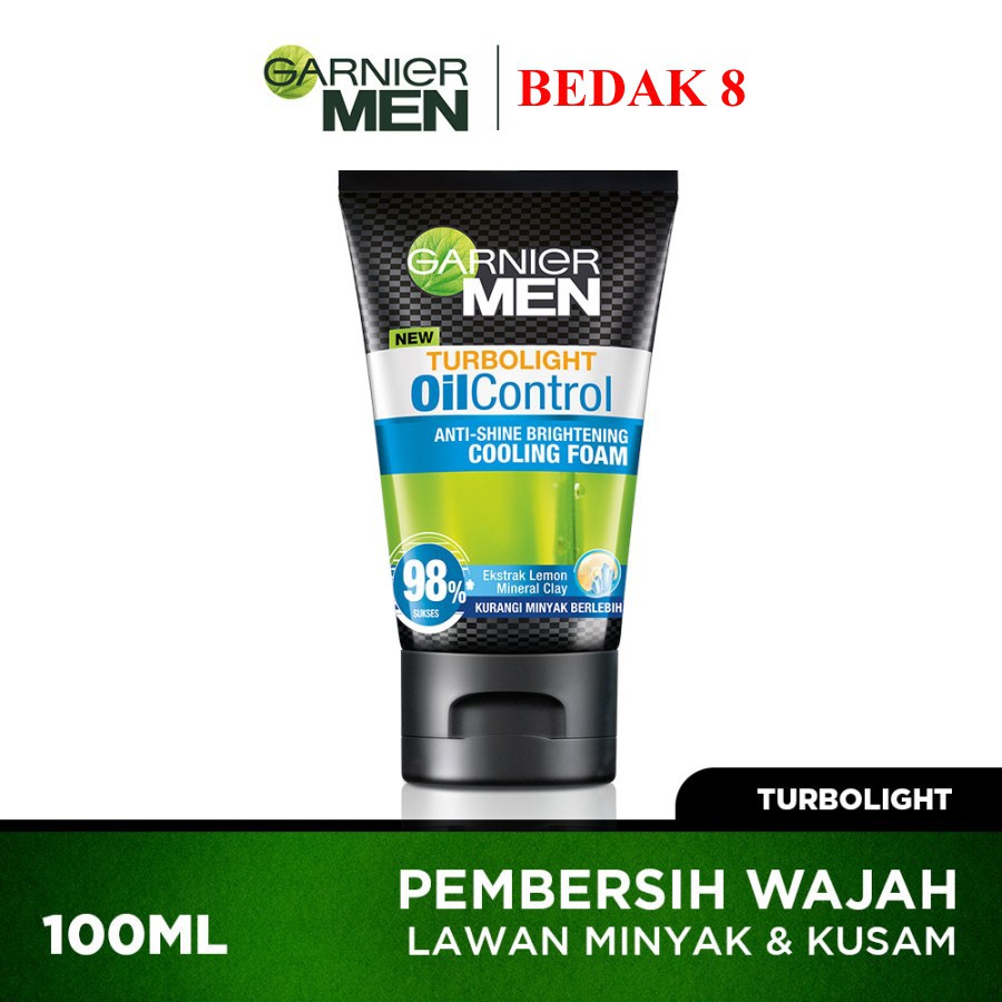 Garnier Foam Men 100ml |Acno Fight 12 in 1|Icy Scrub|Acno Wasabi|Cooling