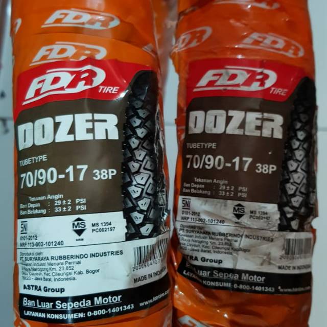 Ban Luar Depan FDR Dozer 70 / 90 Ring 17 Tube Type