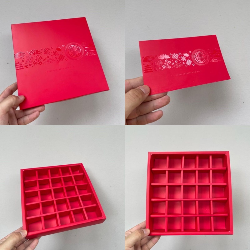 

Dus Nastar bulat imlek chinese new year sekat 25 + kartu ucapan (HARGA UNTUK 5 PCS DUS)