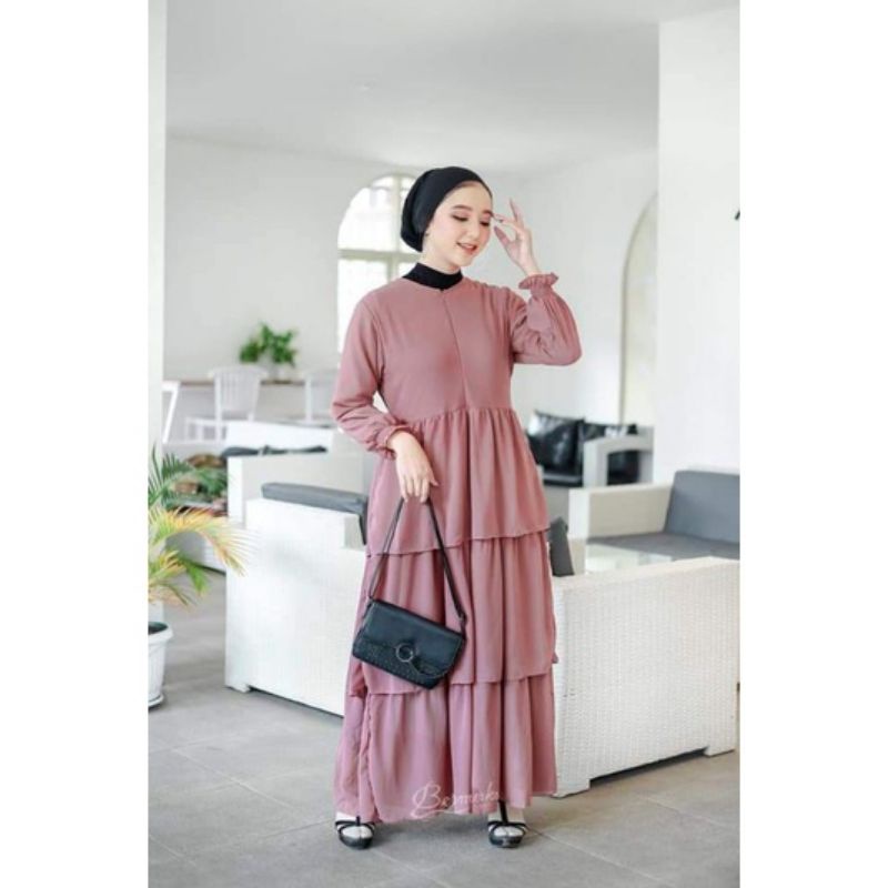 Nabila dress gamis ceruty babydoll malaysia // gamis kenza dress ceruty babydoll // elsa dress