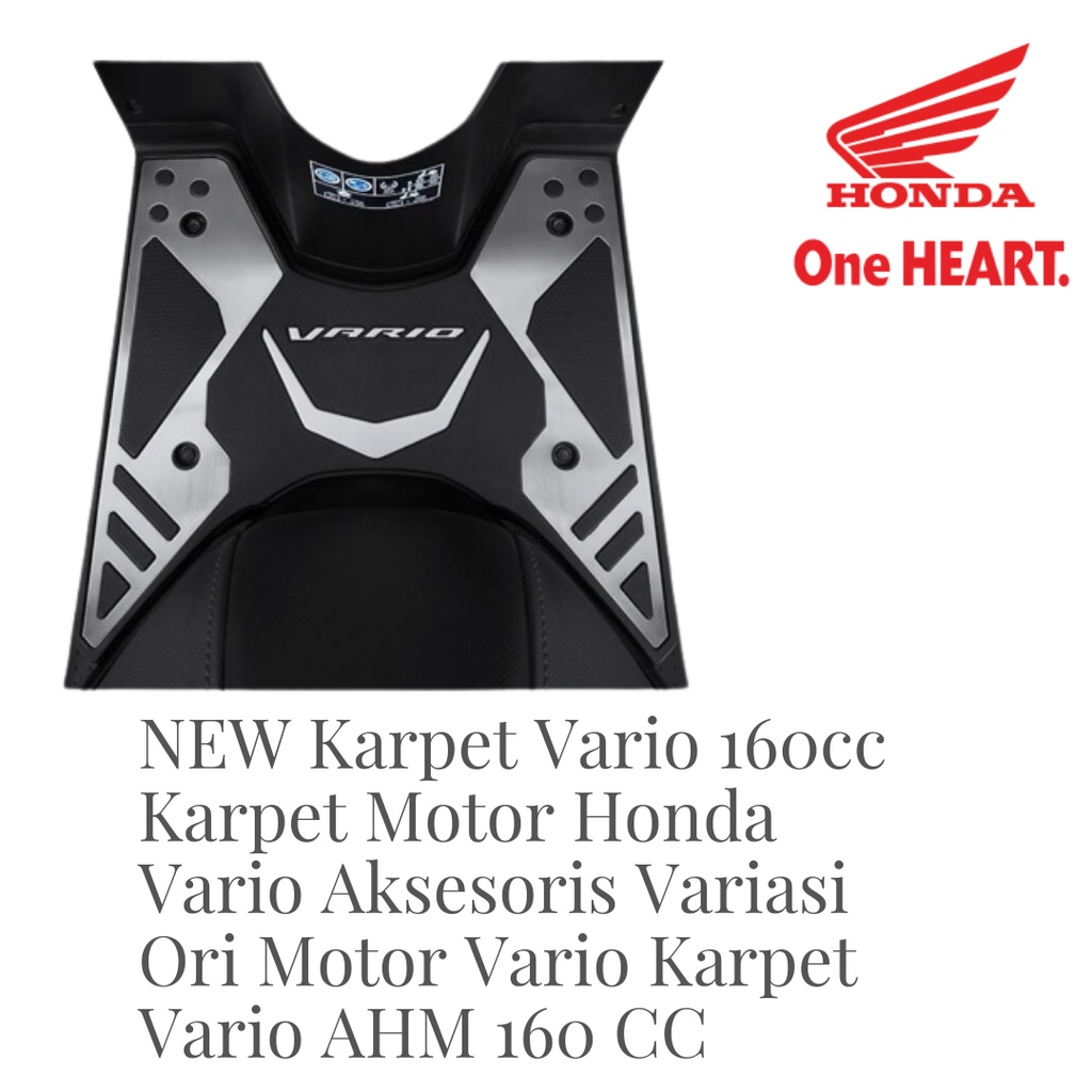 NEW Karpet Vario 160cc Karpet Motor Honda Vario Aksesoris Variasi Ori Motor Vario Karpet Vario AHM 160 CC