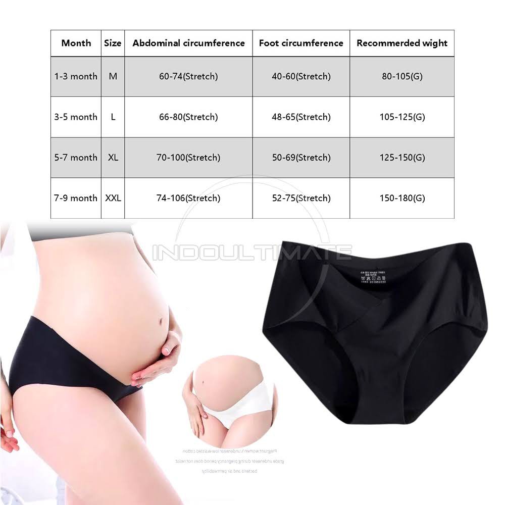 1Pcs Celana Dalam CDM-102 Wanita Hamil Seamless Sepinggul Celana Seamless Tipis CD Hamil Melahirkan