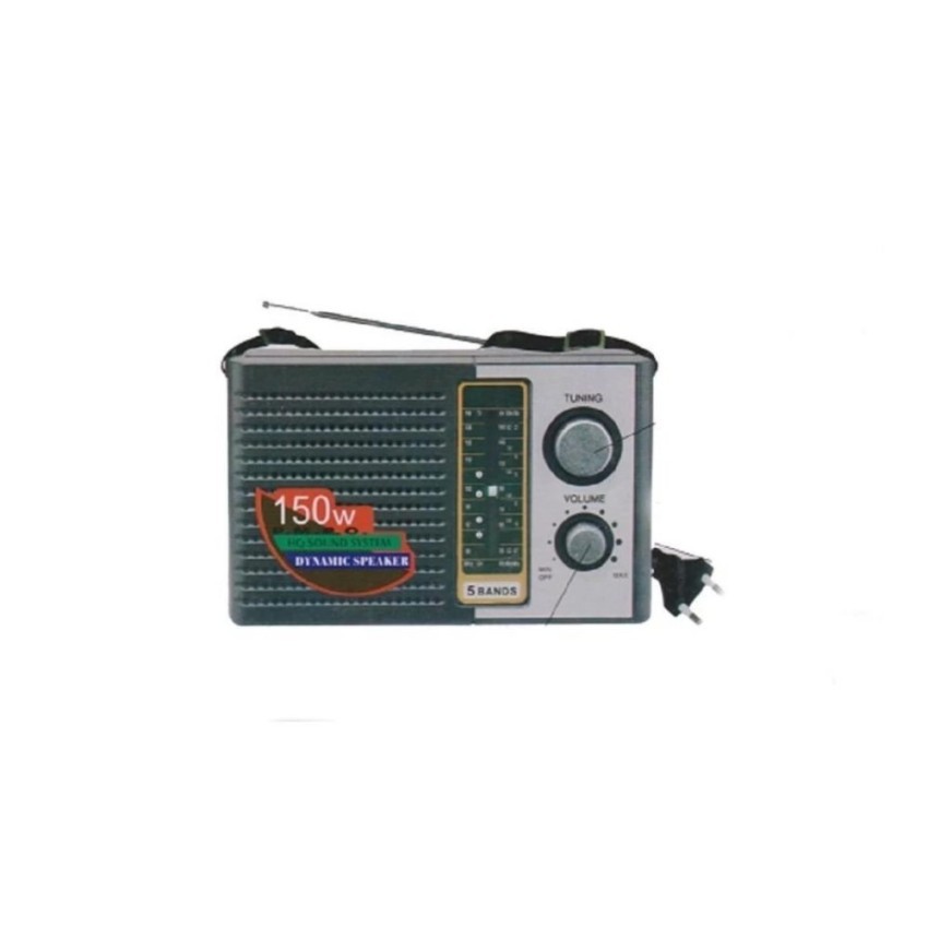 Internasional F-100 Radio 5 Band FM AM SW1 SW2- Portable Radio