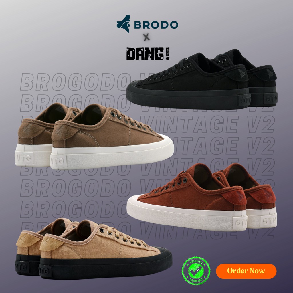 Sepatu Brodo Vintage V2 Low (Mocha/Navy/Fullblack/Teracota/Natural White/Black White/Camel/Olive)-4