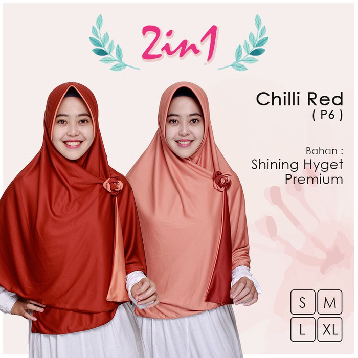 BARU DISKON KERUDUNG BOLAK BALIK PRICILLA ORIGINAL 2 IN 1 SIZE L RP 83.500 PROMO