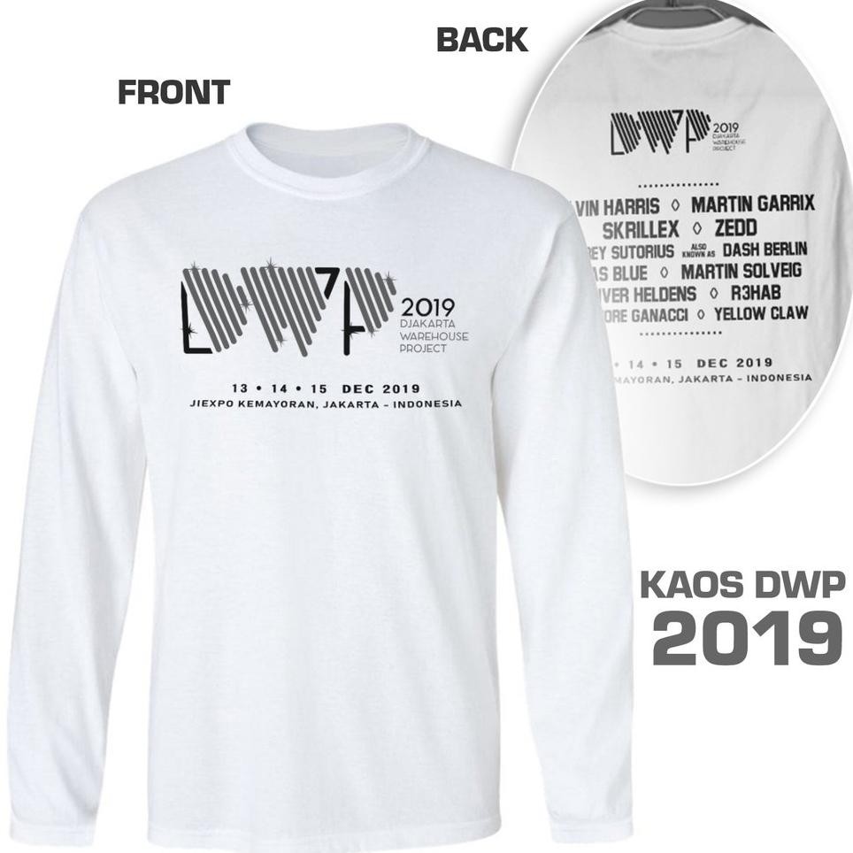 Kaos DWP 2019 Putih White Lengan Panjang S M L XL DNC Labels