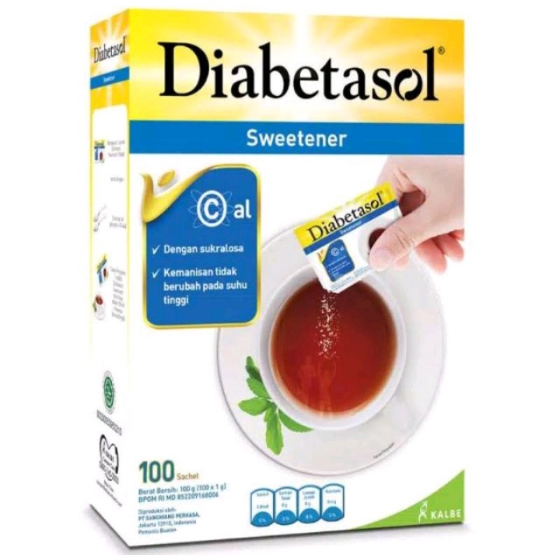 diabetasol sweetener per box isi 100 sachet
