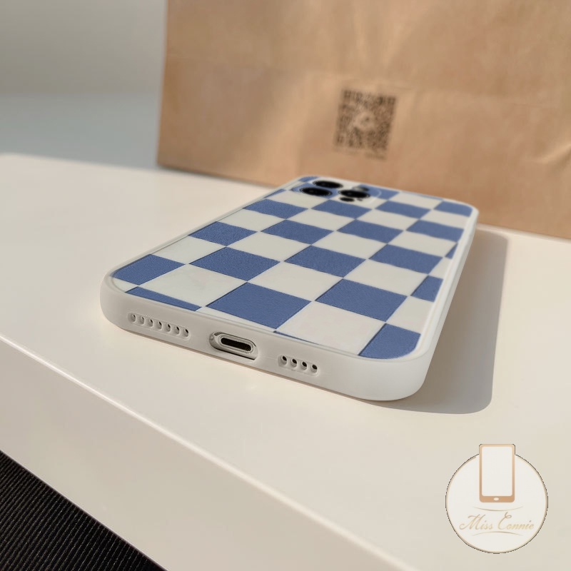 Soft Case Tpu Motif Kotak-Kotak Hitam Putih Untuk Infinix Hot 11 Play 10 11 10S Smart 5 6 Hot 10T Note 8 9 Play