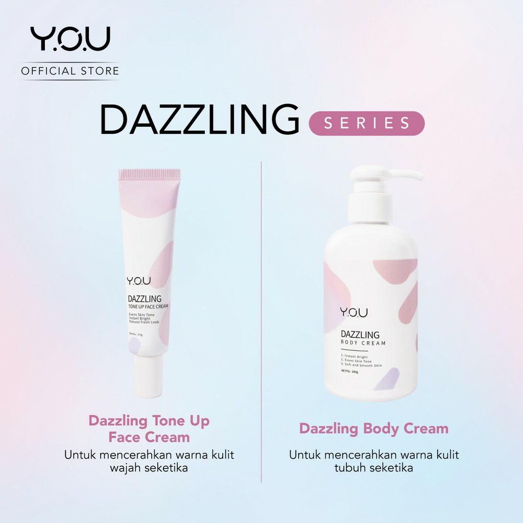 READY❤ [ORIGINAL⭐] YOU Dazzling Tone Up Face Cream (Efek Cerah Seketika) SANDRA DEWI CREAM VIRAL