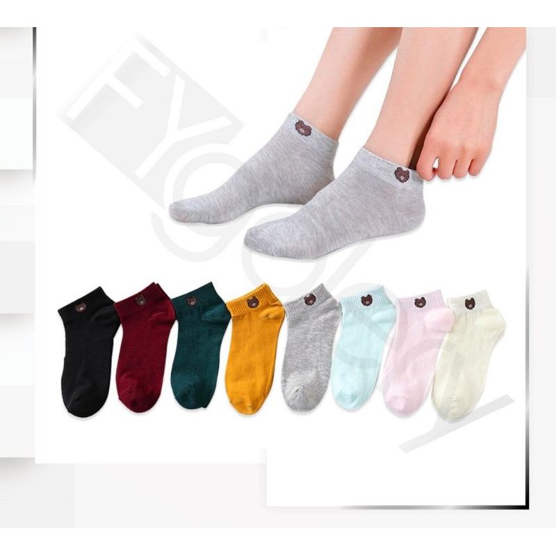 Bundara.id Fa-895 Kaos kaki pendek import kaos kaki anak cute ankle motif line