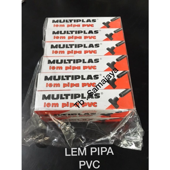 LEM PIPA PVC MULTIPLAS 45 gr LUSINAN . isi 12 tube. lem pralon lem paralon