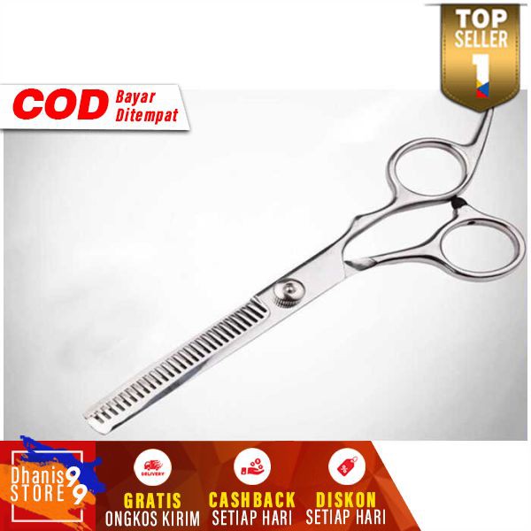 &amp;WK# Gunting Rambut Sasak Full Stainless Steel Pemangkas Hairdressing Scissors Bergerigi Cut Salon