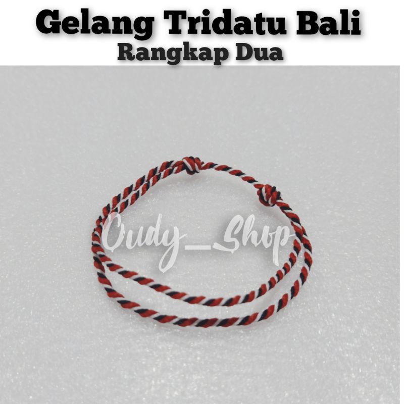 Gelang Tali Tridatu Etnik Bali Rangkap Dua