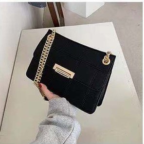 Rowling (Tas-150）Tas Selempang Wanita Garis Kotak/Tas Selempang Wanita Cantik Dan Elegan Import