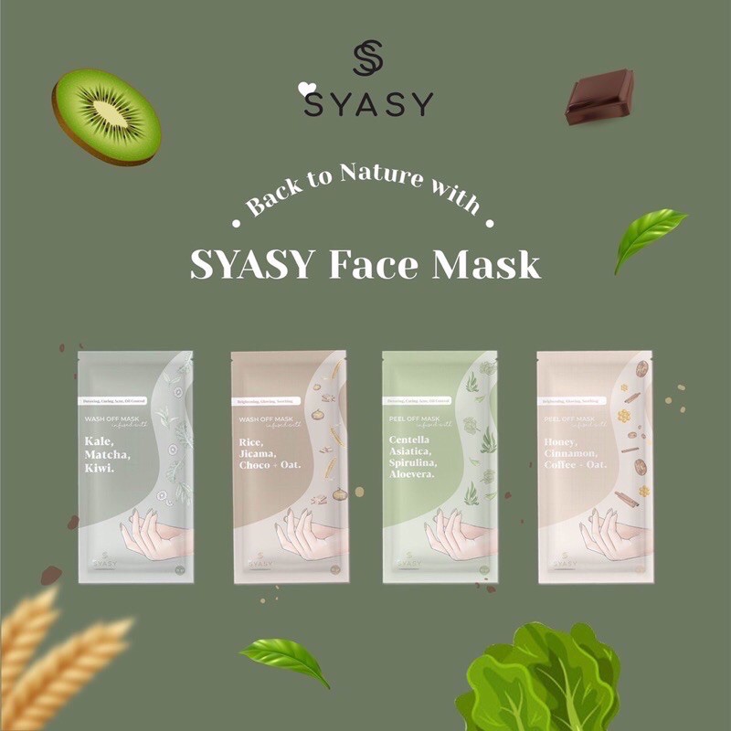 [FREE SEPATULA] FACE MASK SYASY.ID | MASKER SYASY | MUGWORT SYASY