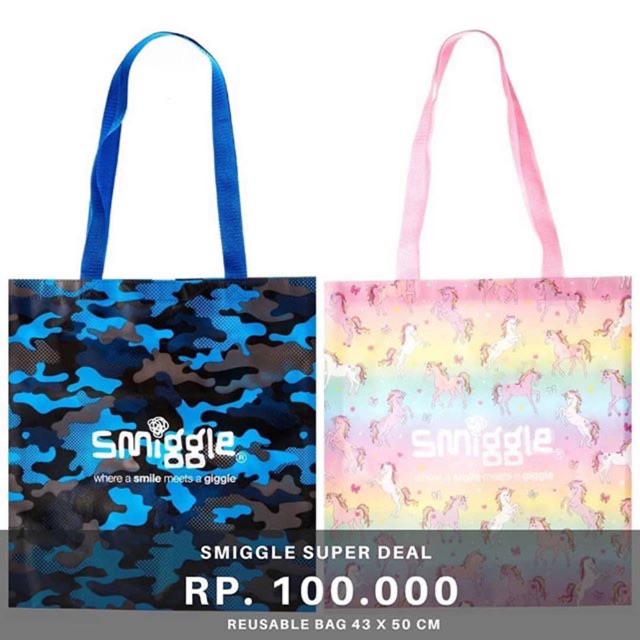 READY STOCK - Smiggle ORIGINAL Reusable Bag