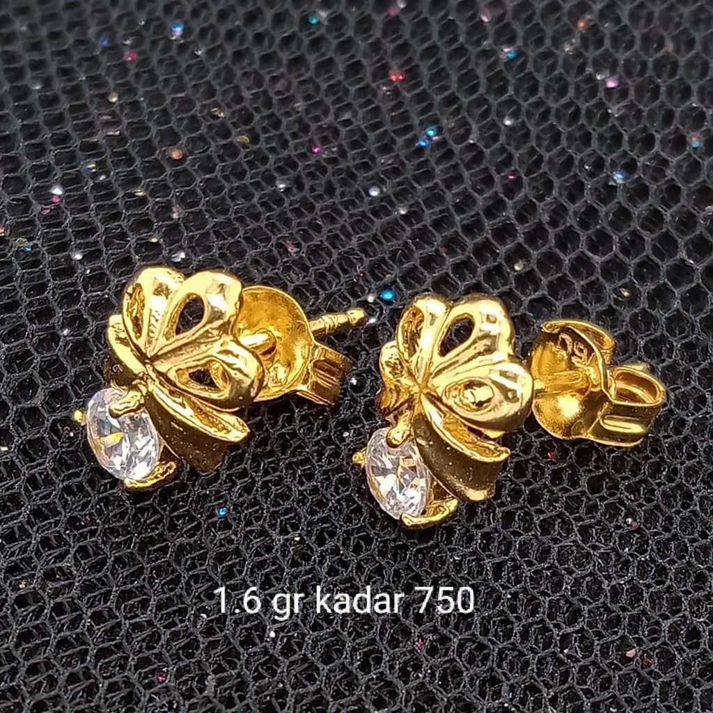 New Anting Emas 17 K - 1.6 gr Kadar 750 - 2097