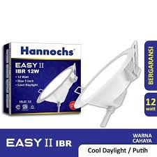 HANNOCHS Lampu Downlight Tanam Plafon 5 Inch Bulat Easy IBR 12 Watt - Cahaya Putih