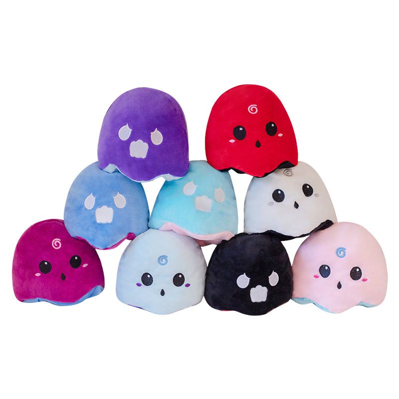 【Ready Stock】Reversible Ghost Plush Plushie Doll Flip Stuffed Toy Halloween Christmas Gift