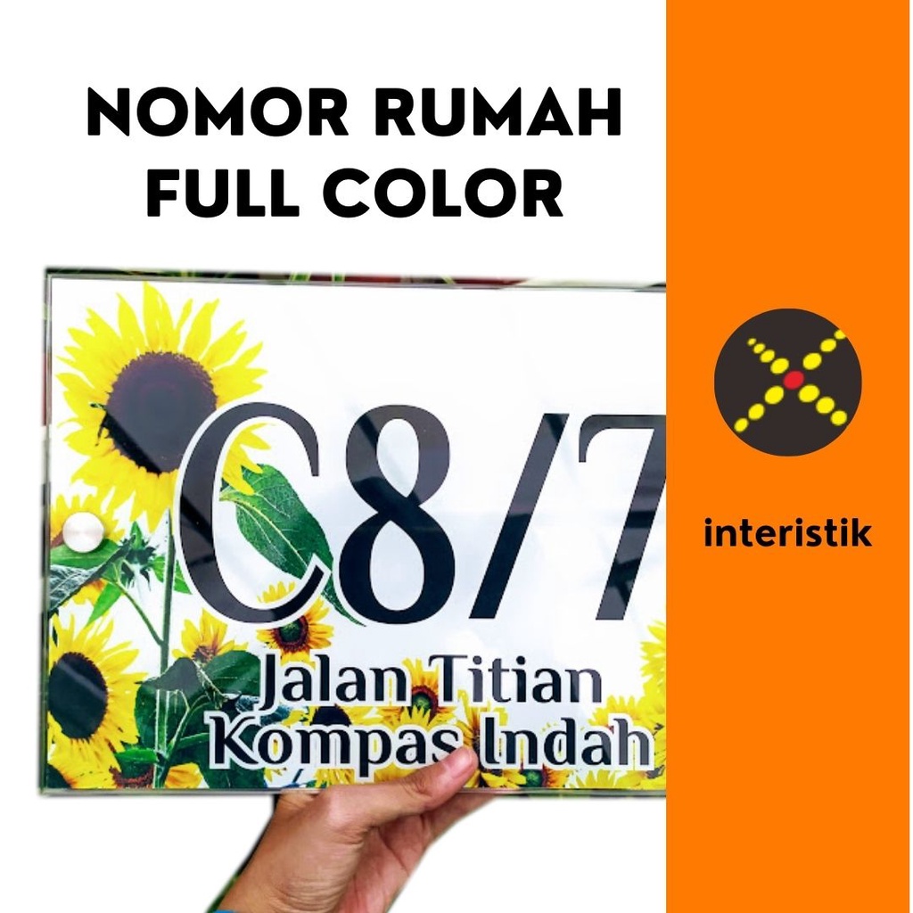 

Nomor Nomer Rumah Akrilik Acrylic Background Full Colour Modern Ukuran 20 cm x 30 cm Tebal 5 mm