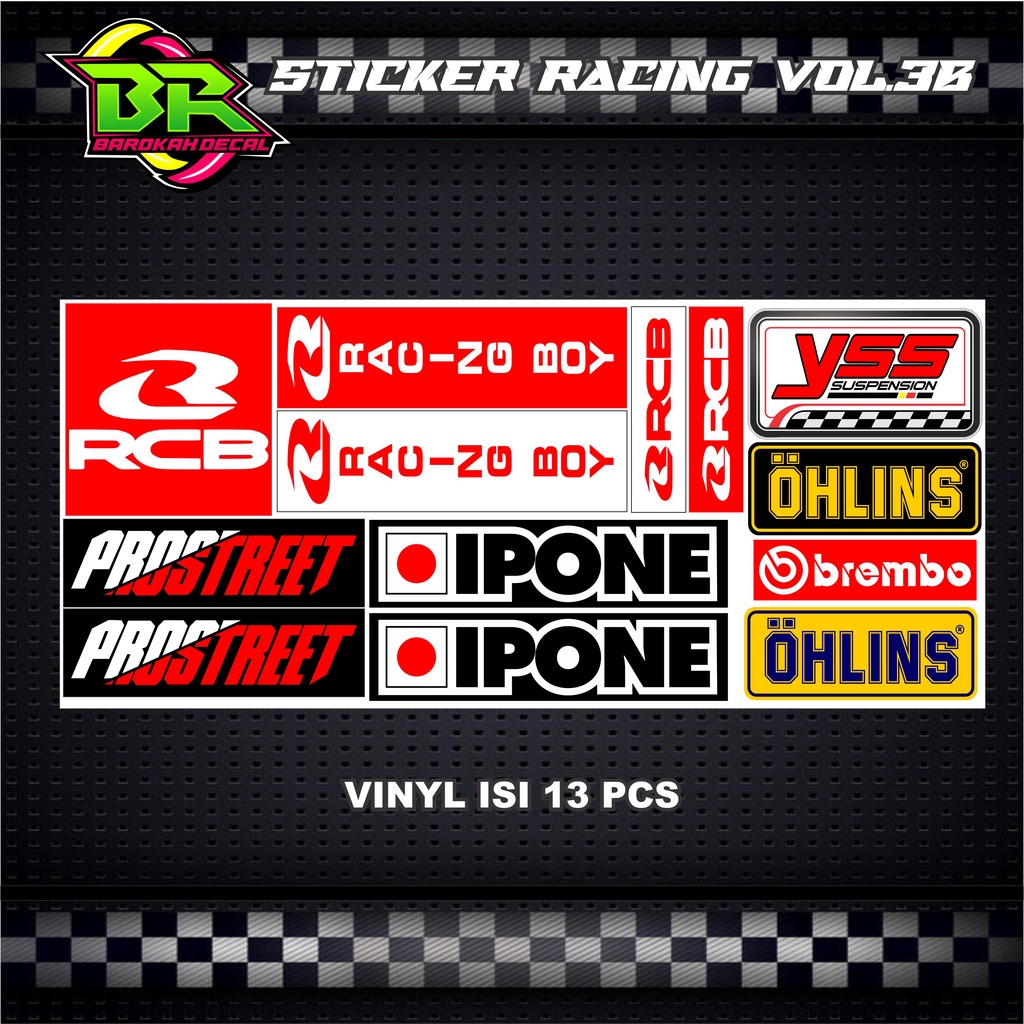 Sticker Racing Pack Stiker Motor