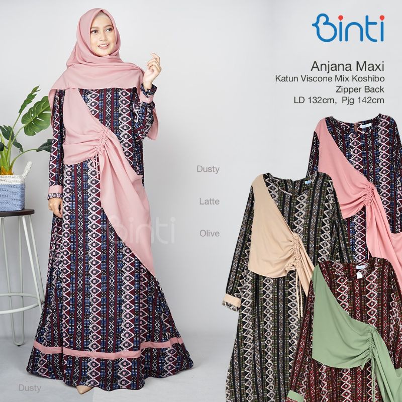 Anjana gamis JUMBO ory binti