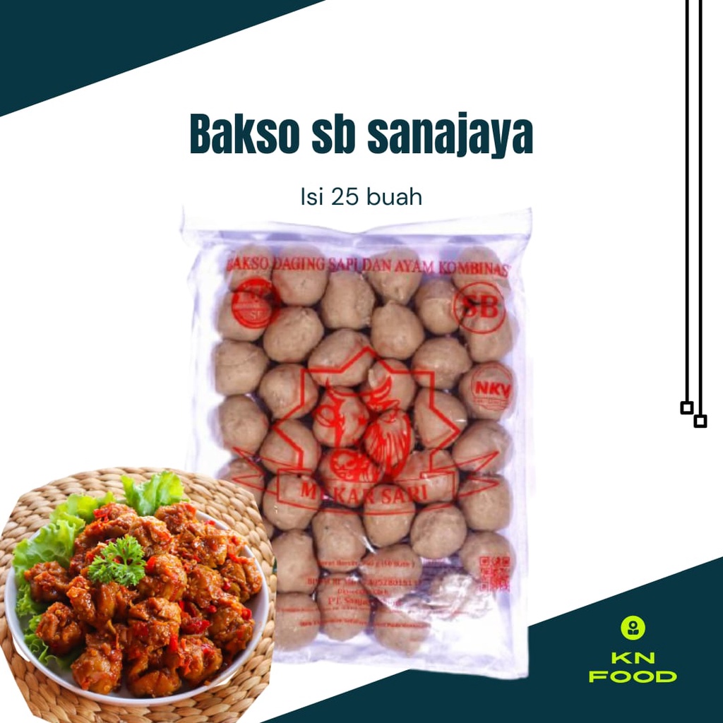 

Bakso Daging Sapi SB Mekar Sari isi 25 pc.