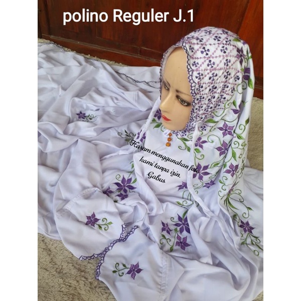 Mukena TERUSAN lajuran dewasa polino bordir rambat motif bintang rambat menjuntai warna warni