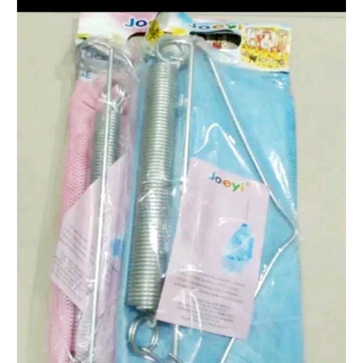 JOEYI  1 Pc Ayunan Bayi Gantung PER JUMBO + Kain + Kelambu tuk BB Anak 10-20 kg