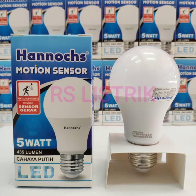 Lampu LED Hannochs Motion Sensor 5w / LED Sensor Gerak