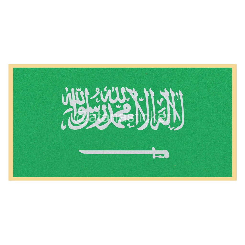 Sticker Cutting Bendera Arab Saudi 10x5cm