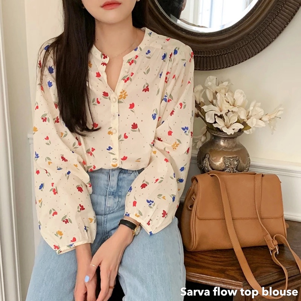 Sarva flow top blouse -Thejanclothes