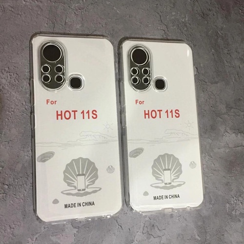 Case INFINIX HOT 11s Casing Clear HD KETEBALAN 2MM BENING TRANSPARAN TPU Premium Softcase