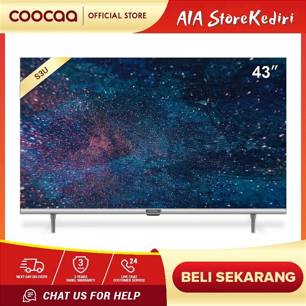 COOCAA 43 inch Digital Smart TV (Model : Coocaa 43S3U)
