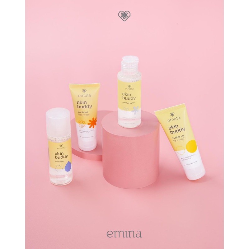 `ღ´ PHINKL `ღ´ ╰☆☆ 𝔢мιℕά ☆☆╮ Emina micellar water skin buddy pembersih makeup eyeshadow maskara lipstick