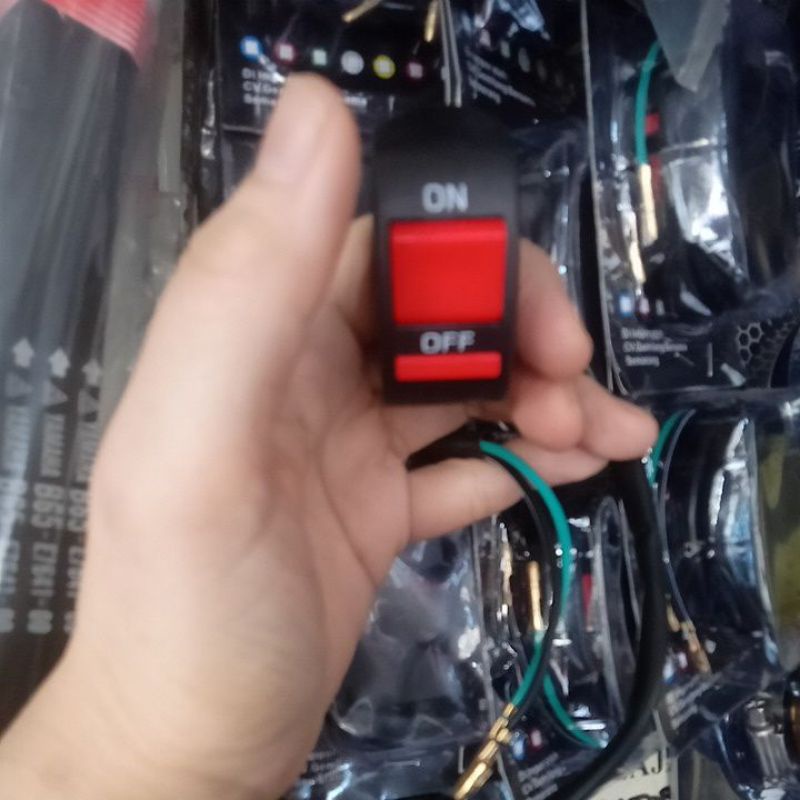 Saklar tombol on off Tombol stang saklar stang on off