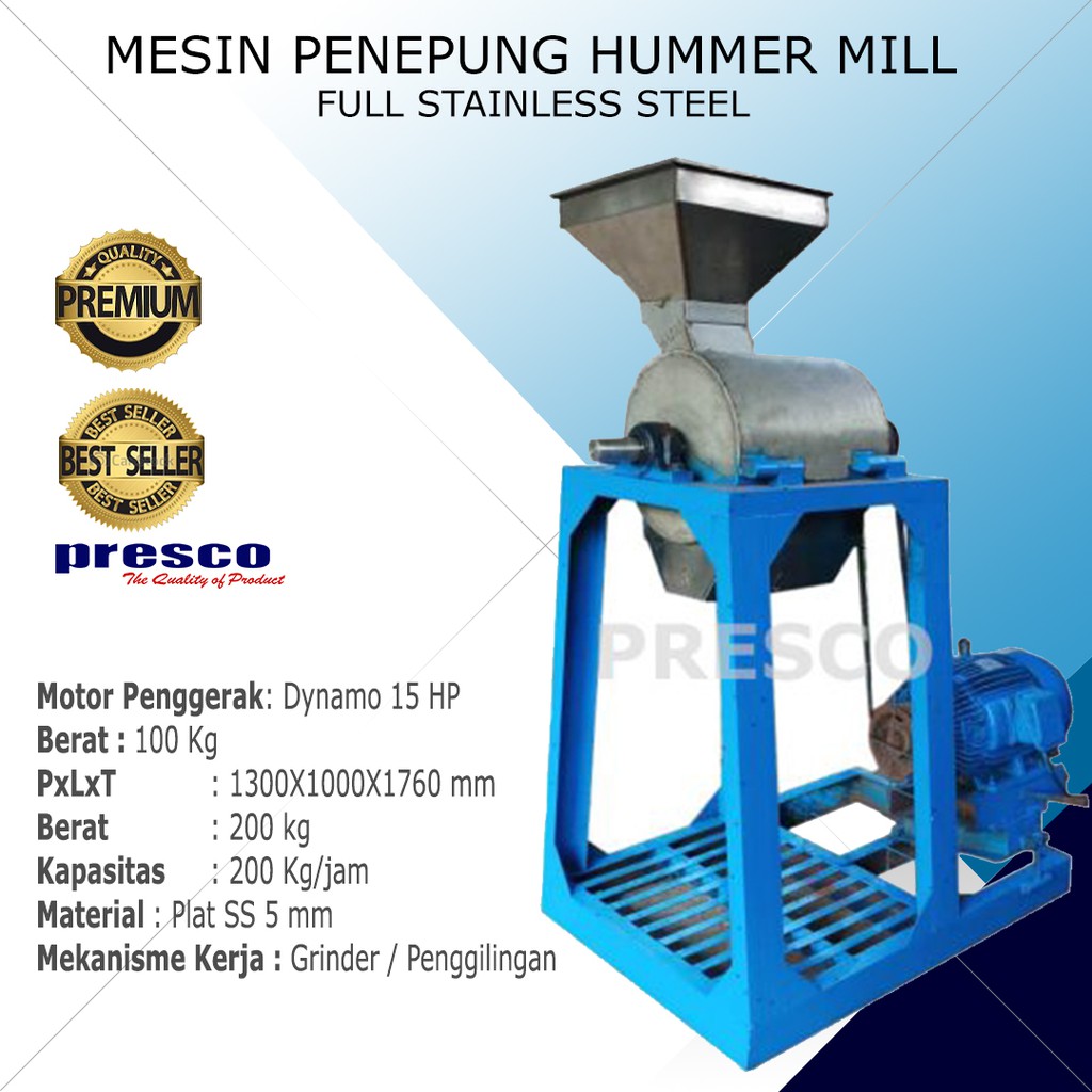 Jual Mesin Penepung Hummer Mill Full Stainless Steel | Shopee Indonesia