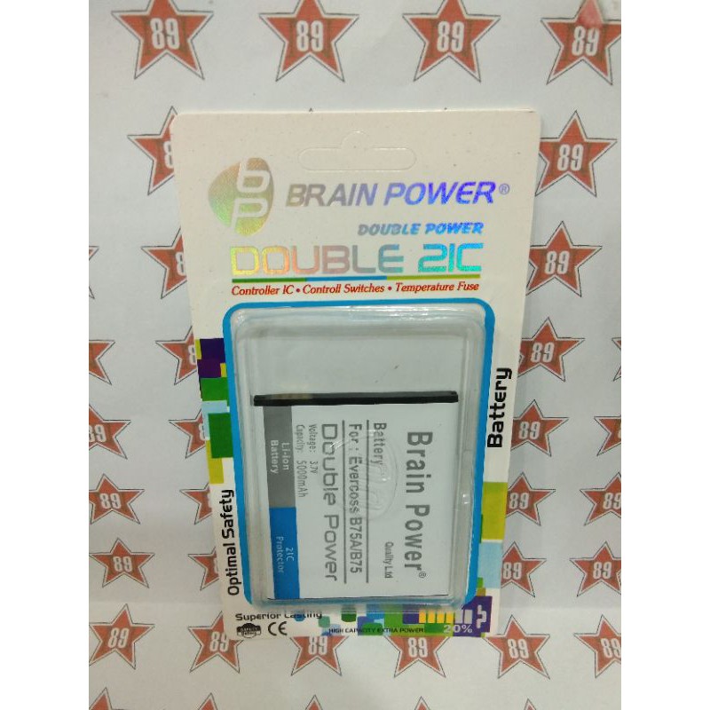 Battery batre Evercross B75 - B75A Brain power