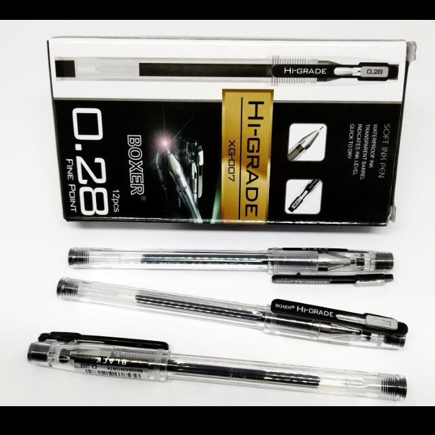 

1 PCS BOLPEN BALLPOINT PULPEN HI GRADE BOXER 0.28