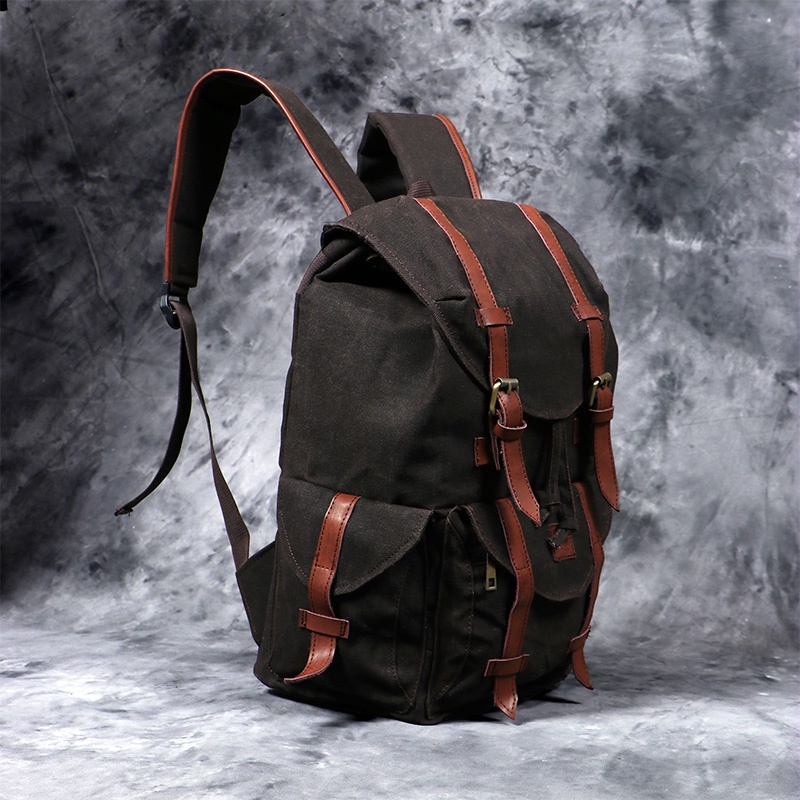 Ransel Pria Tas Pria Ransel Laptop Kanvas ESCORTBAGS