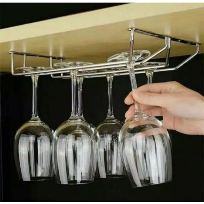 Gantungan gelas wine stainless sus 304 / Gantungan gelas stainless