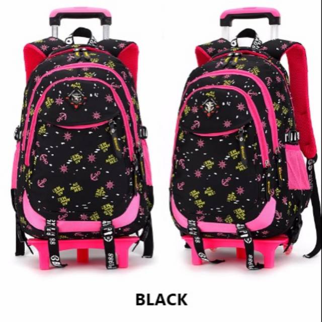 (RK)TAS TROLI ANAK SEKOLAH Model Fashion (waterproof/ anti basah)