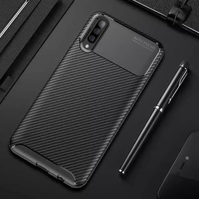 Vivo V15 Pro Soft Case Focus Carbon - Hitam