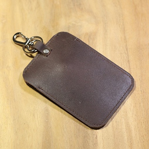 Dompet stnk motor bahan kulit sapi asli warna coklat tua