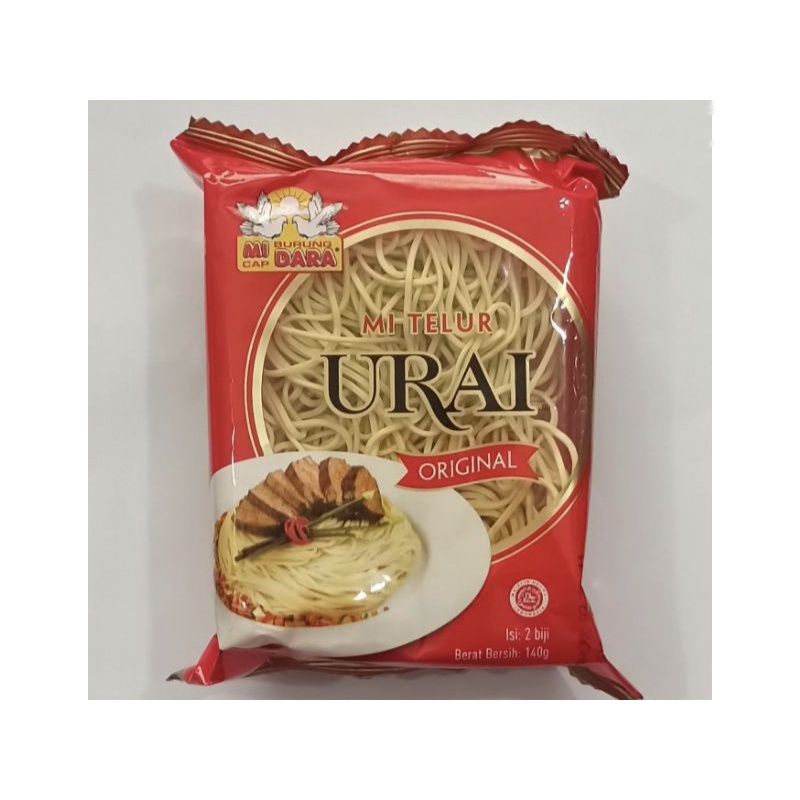 

Mie Telur Urai Burung Dara Original 140 gram