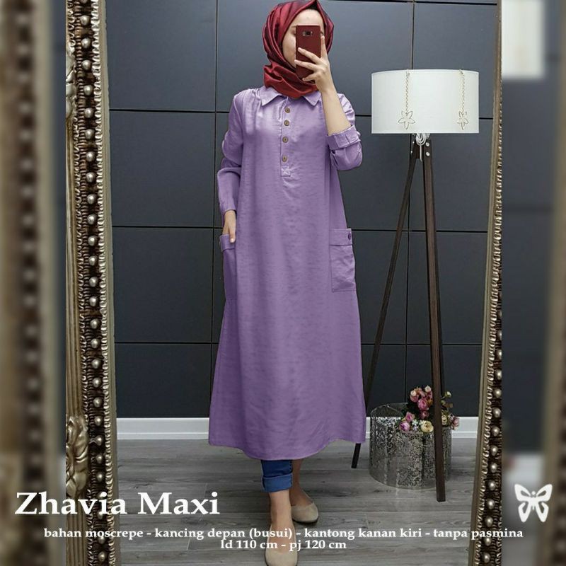 Zhavia tunik banyak warna