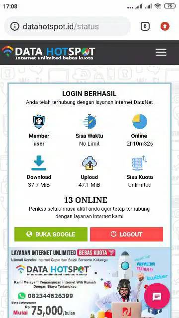 Template Mikrotik Hotspot Voucher Premium Template Login Page Responsive Shopee Indonesia