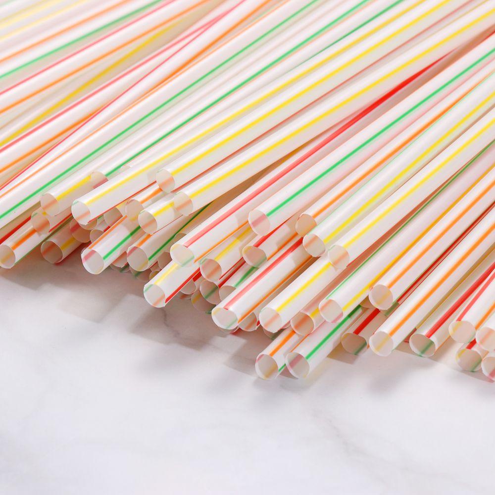 100 / 200 / 300 Pcs Sedotan Minum Sekali Pakai Untuk Dekorasi Pesta Pernikahan